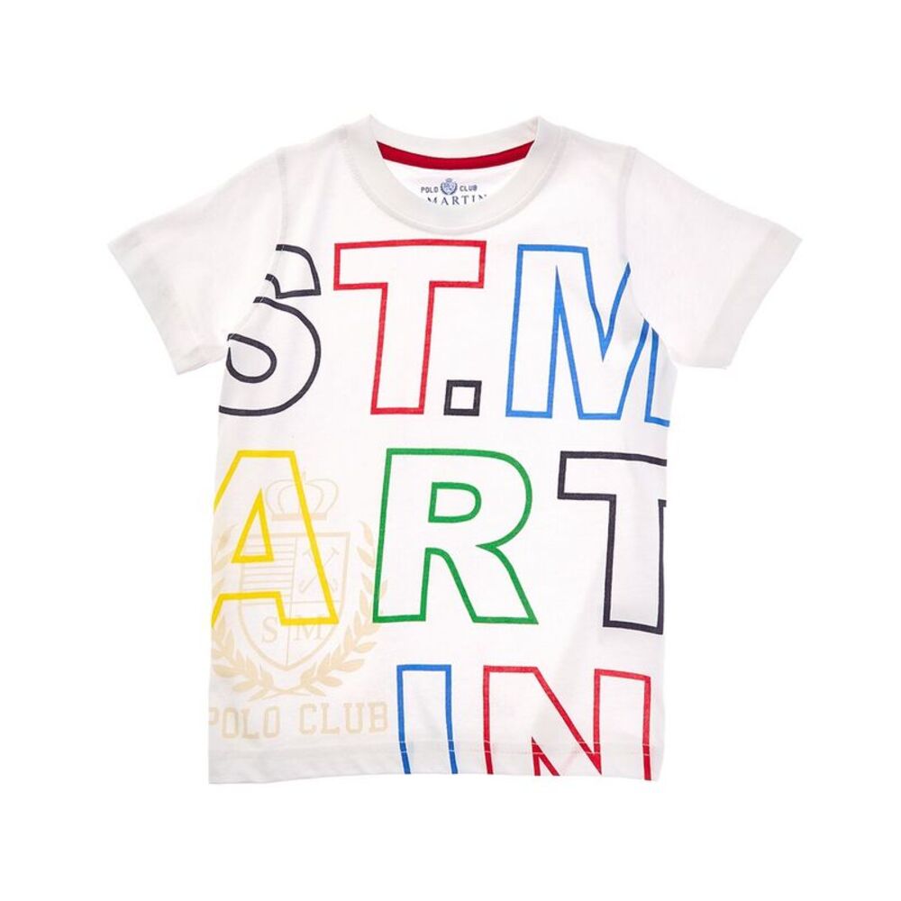 Polo Club St. Martin Boys  Crewneck T-Shirt, White